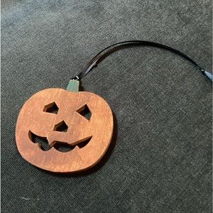 Large pumpkin hanging ornament